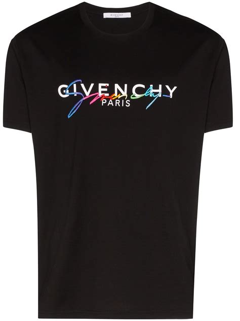 givenchy embroidered logo t shirt|vintage Givenchy t shirt.